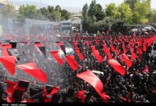 تصاویر هوایی از ازدحام جمعیت در مصلی برای مراسم اقامه نماز رهبر شهید