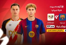بارسلونا در لالیگا میزبان رایووایکانو؛ زنده از وبانگاه