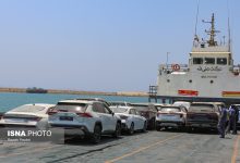 آغاز واردات خودرو از قطر با ورود نخستین محموله به بندر دیر