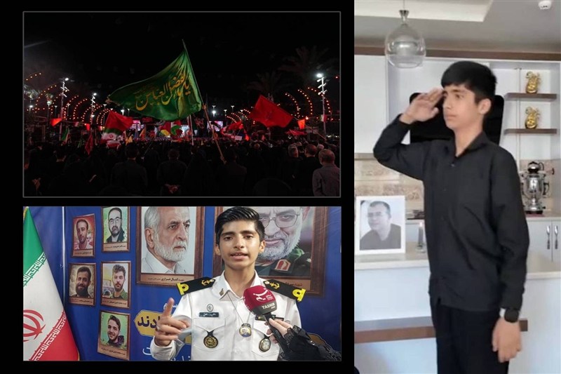 پسر شهید ناو دنا با لباس رزم پدر؛ گر پدری رفت تفنگ پدری هست هنوز / اخبار گیلان - اخبار استانها