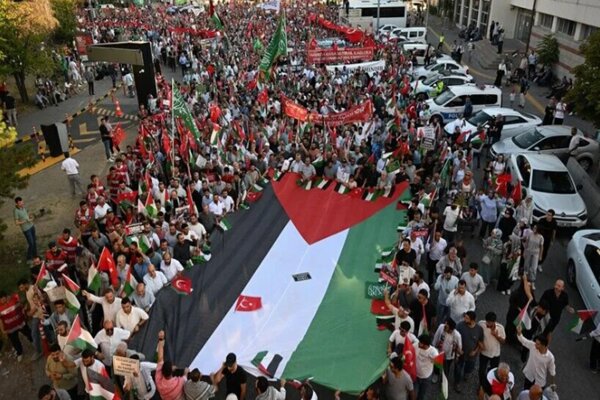 خروش «فلسطین آزاد برای غزه» در آنکارا