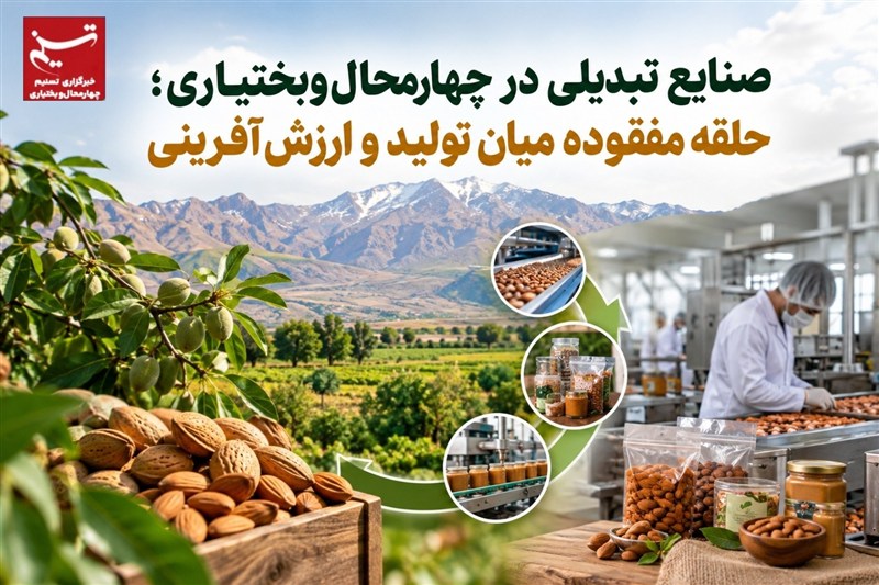صنایع تبدیلی در چهارمحال‌وبختیاری؛حلقه مفقوده میان تولید و ارزش‌آفرینی